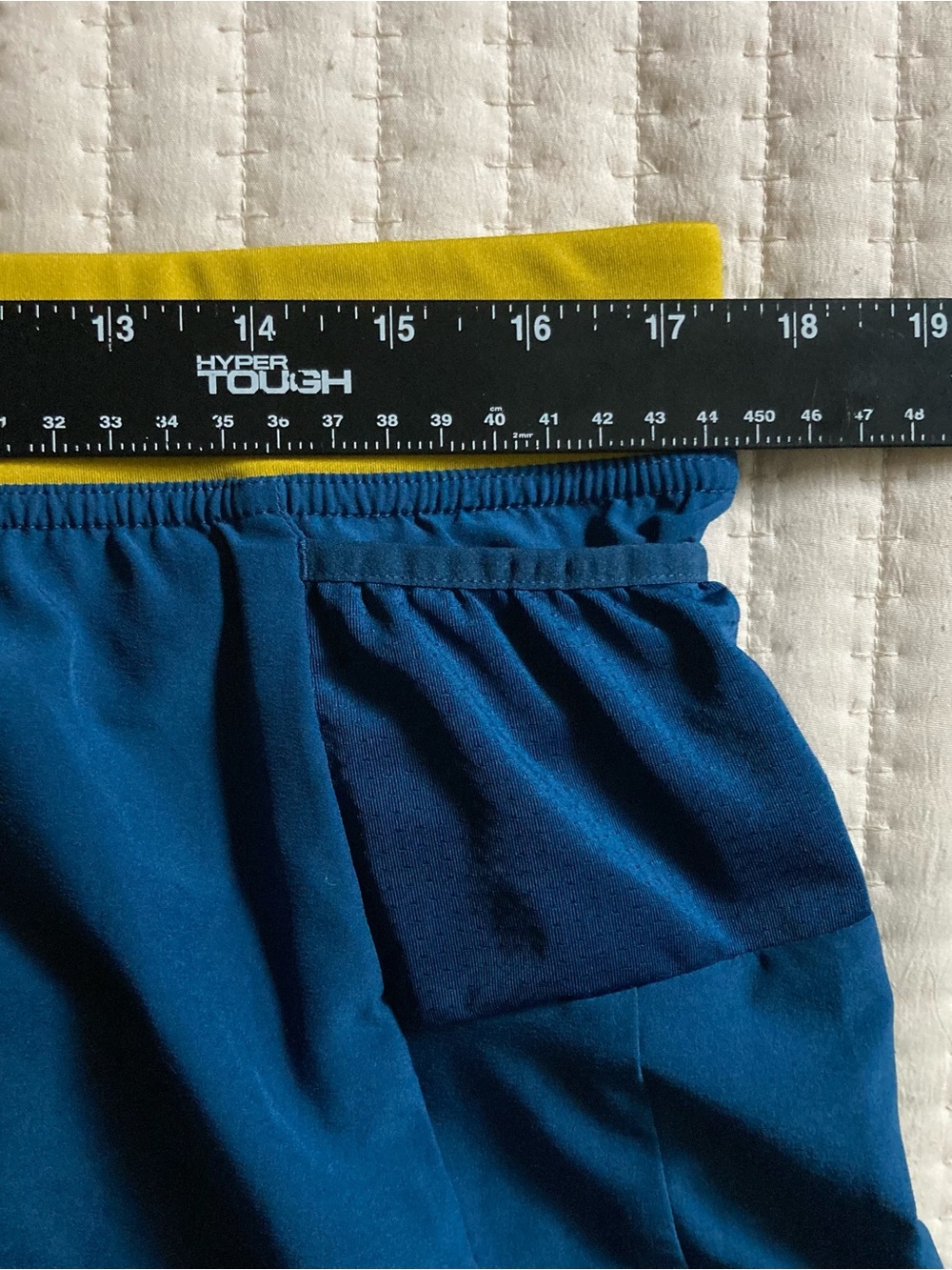 Brooks Sherpa Running Shorts Men’s Large 5” Blue Gym Athletic Lined Pockets Yoga - Picture 9 of 10